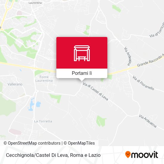 Mappa Cecchignola/Castel Di Leva