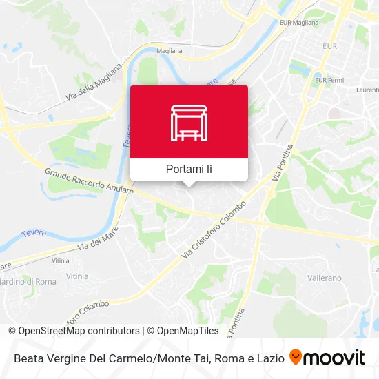 Mappa Beata Vergine Del Carmelo / Monte Tai