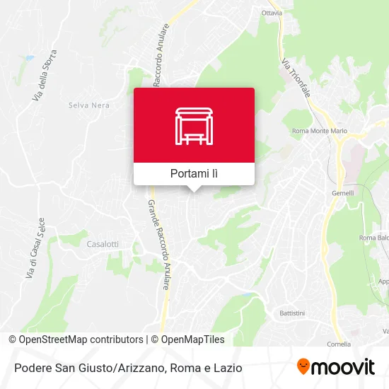 Mappa Podere San Giusto/Arizzano