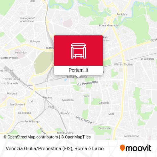 Mappa Venezia Giulia / Prenestina (Fl2)