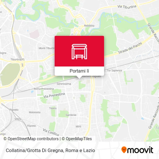 Mappa Collatina/Grotta Di Gregna