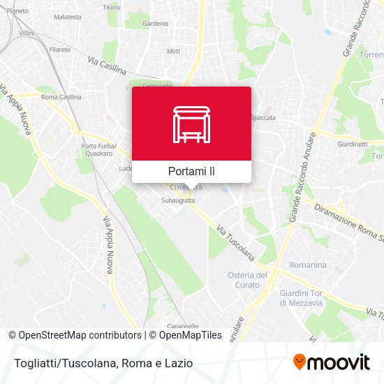 Mappa Togliatti/Tuscolana