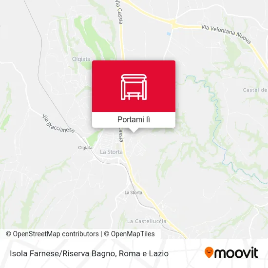 Mappa Isola Farnese/Riserva Bagno