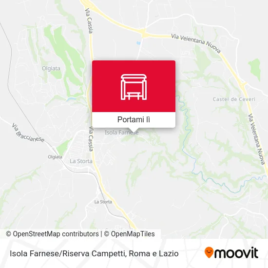 Mappa Isola Farnese/Riserva Campetti