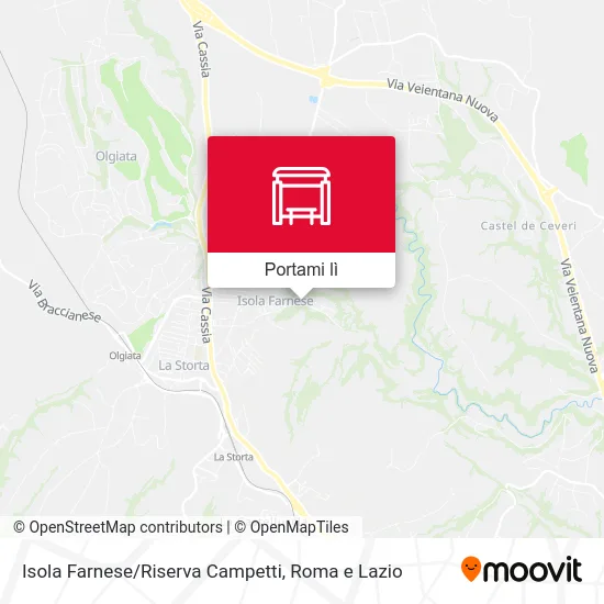 Mappa Isola Farnese/Riserva Campetti