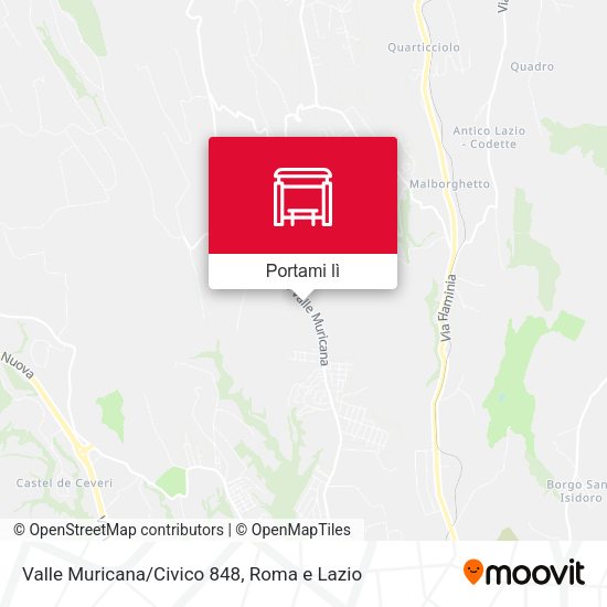 Mappa Valle Muricana/Civico 848