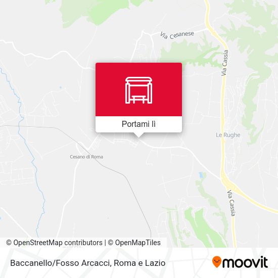 Mappa Baccanello/Fosso Arcacci