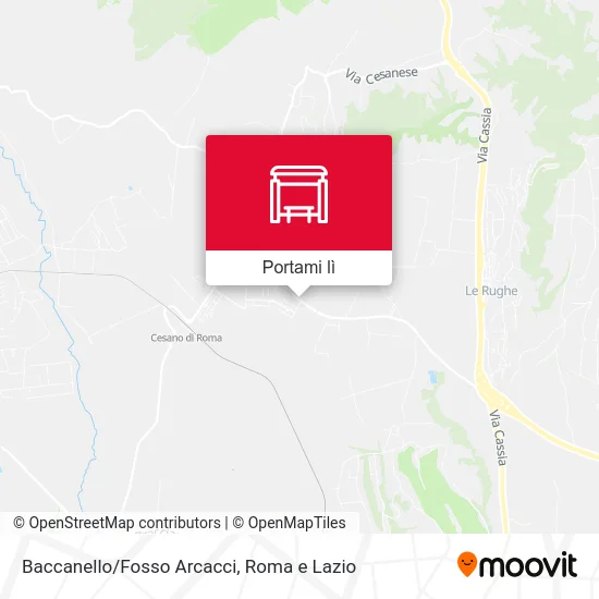 Mappa Baccanello/Fosso Arcacci