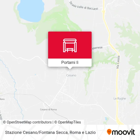 Mappa Stazione Cesano/Fontana Secca