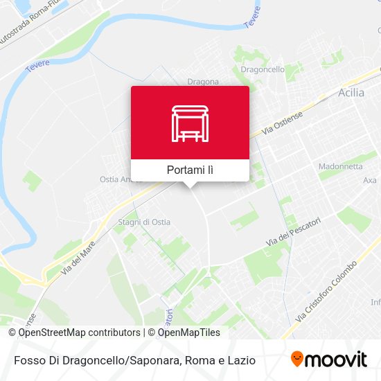 Mappa Fosso Di Dragoncello/Saponara