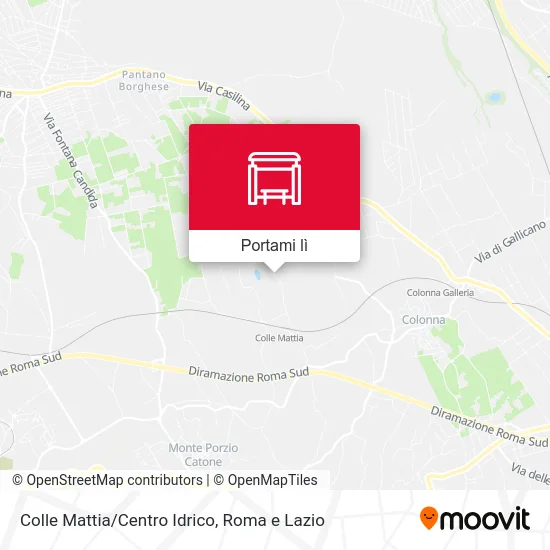 Mappa Colle Mattia/Centro Idrico