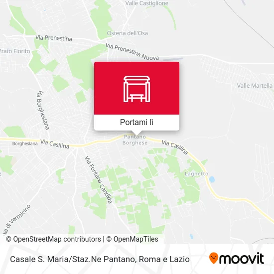 Mappa Casale S. Maria / Staz.Ne Pantano