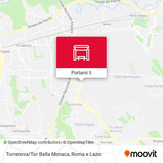 Mappa Torrenova/Tor Bella Monaca