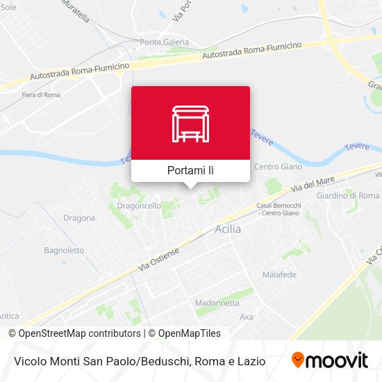 Mappa Vicolo Monti San Paolo / Beduschi