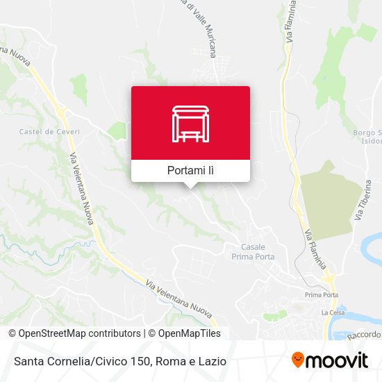 Mappa Santa Cornelia/Civico 150