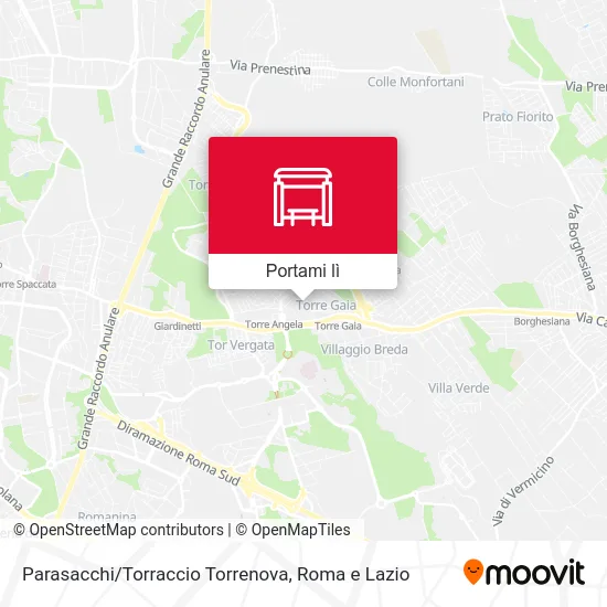 Mappa Parasacchi/Torraccio Torrenova