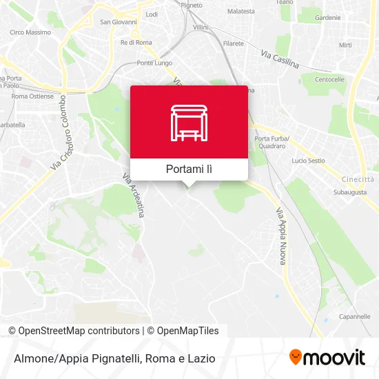 Mappa Almone/Appia Pignatelli