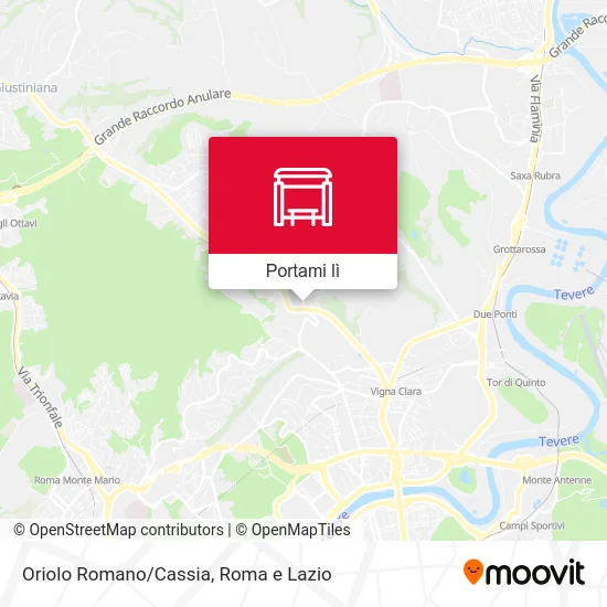 Mappa Oriolo Romano/Cassia