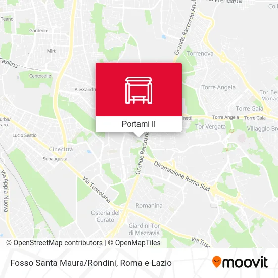 Mappa Fosso Santa Maura/Rondini