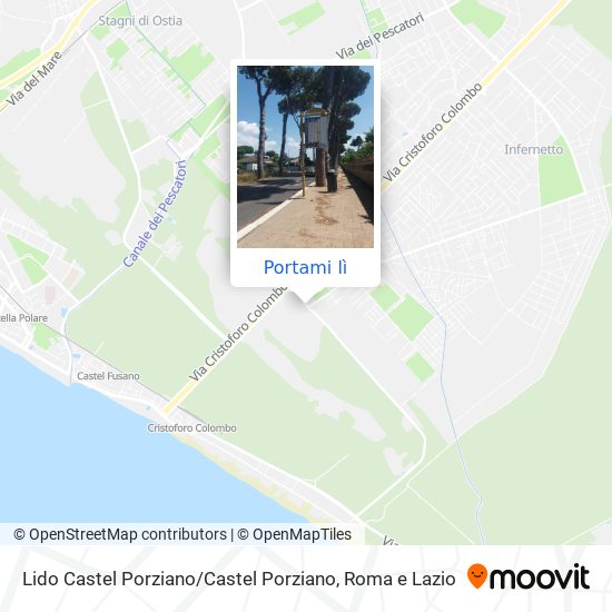 Mappa Lido Castel Porziano / Castel Porziano