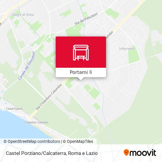 Mappa Castel Porziano/Calcaterra