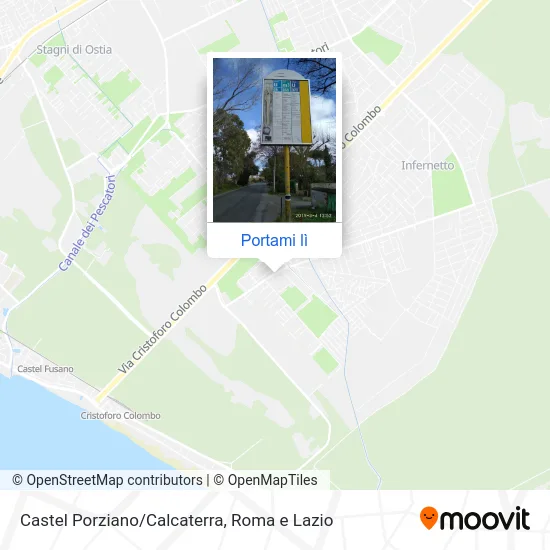 Mappa Castel Porziano/Calcaterra