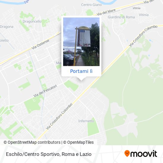 Mappa Eschilo/Centro Sportivo