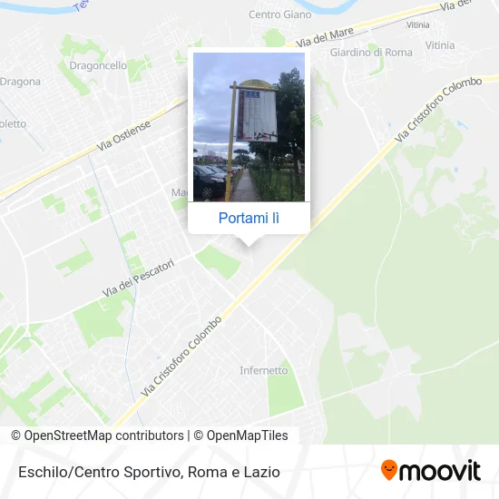 Mappa Eschilo/Centro Sportivo