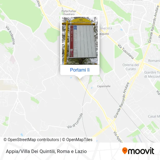 Mappa Appia/Villa Dei Quintili