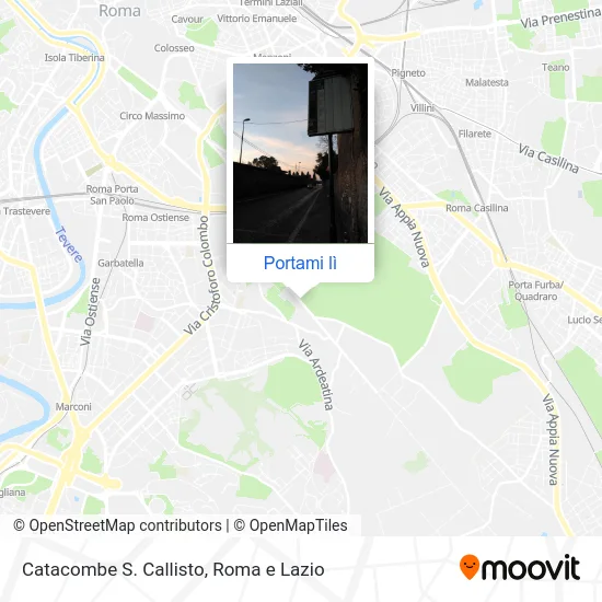 Mappa Catacombe S. Callisto