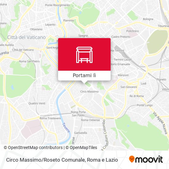 Mappa Circo Massimo/Roseto Comunale