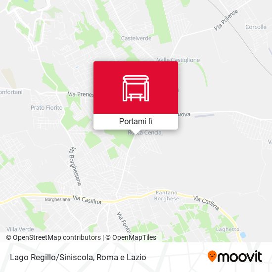 Mappa Lago Regillo/Siniscola