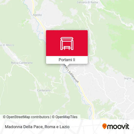 Mappa Madonna Della Pace