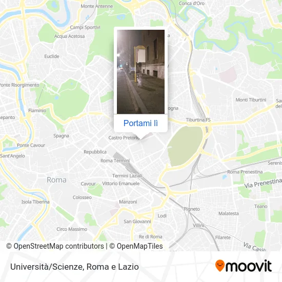 Mappa Università/Scienze