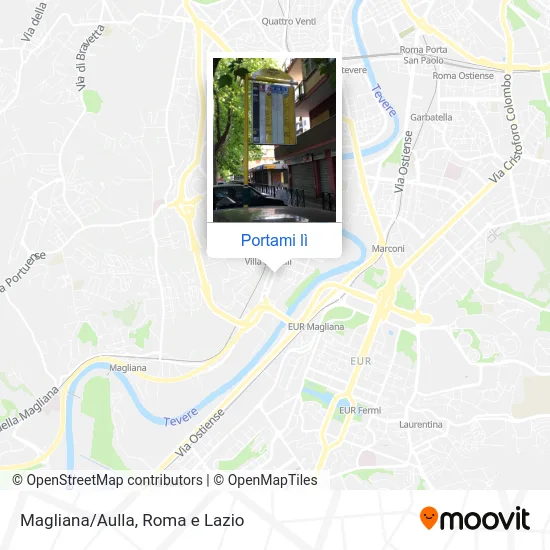 Mappa Magliana/Aulla