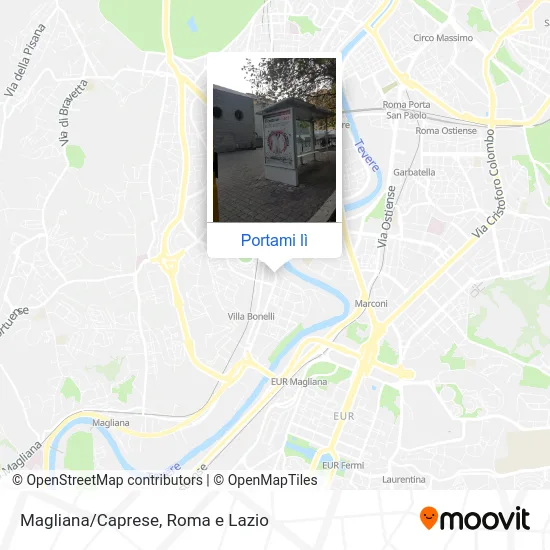 Mappa Magliana/Caprese