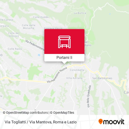 Mappa Via Togliatti / Via Mantova