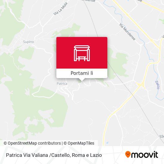 Mappa Patrica Via Valiana /Castello