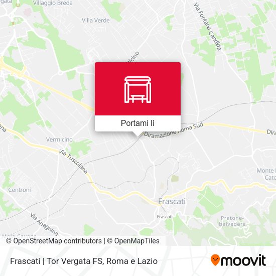 Mappa Frascati | Tor Vergata FS