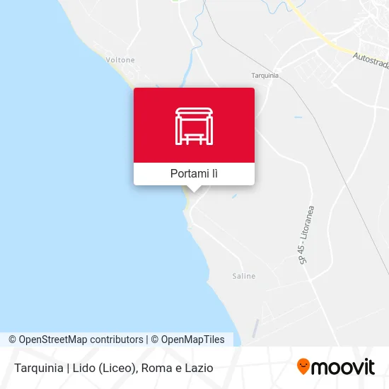Mappa Tarquinia | Lido (Liceo)