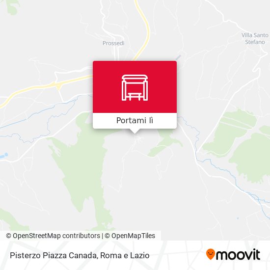 Mappa Pisterzo Piazza Canada