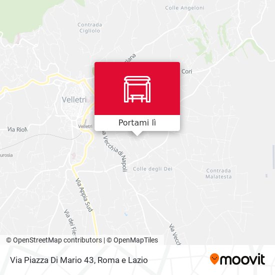 Mappa Via Piazza Di Mario 43