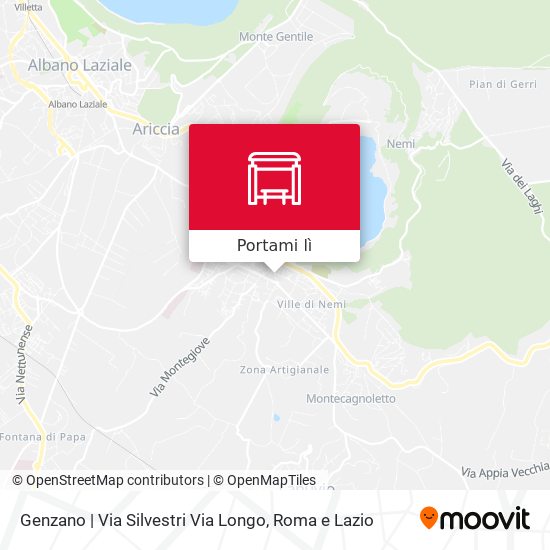 Mappa Genzano | Via Silvestri Via Longo
