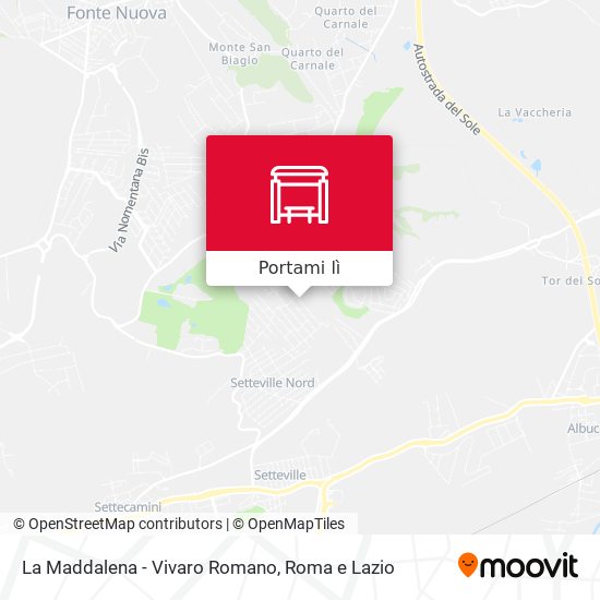 Mappa La Maddalena - Vivaro Romano