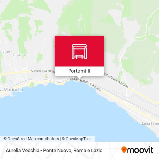 Mappa Aurelia Vecchia - Ponte Nuovo