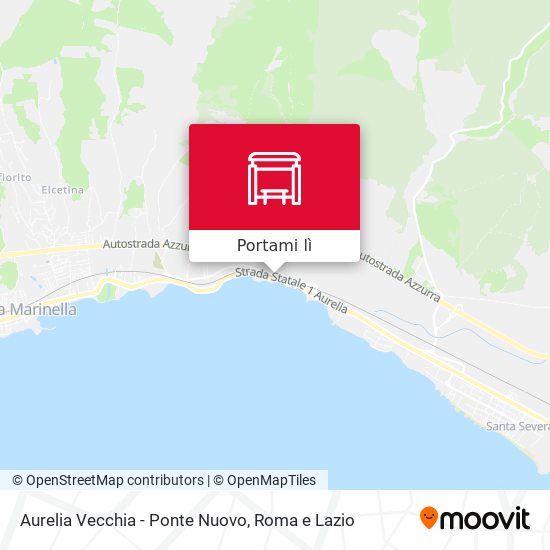 Mappa Aurelia Vecchia - Ponte Nuovo