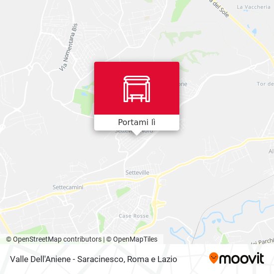 Mappa Valle Dell'Aniene - Saracinesco