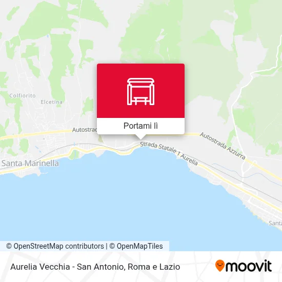 Mappa Aurelia Vecchia - San Antonio