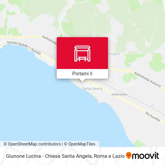 Mappa Giunone Lucina - Chiesa Santa Angela