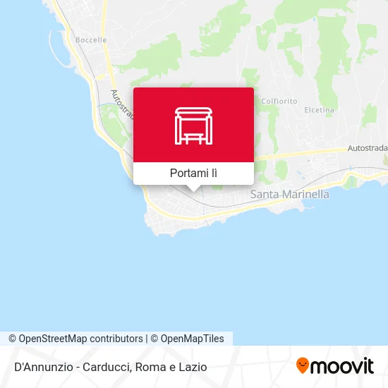 Mappa D'Annunzio - Carducci